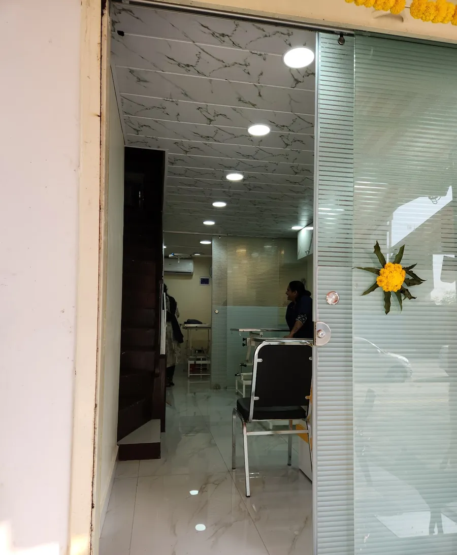 Bright, clean reception area inside the clinic